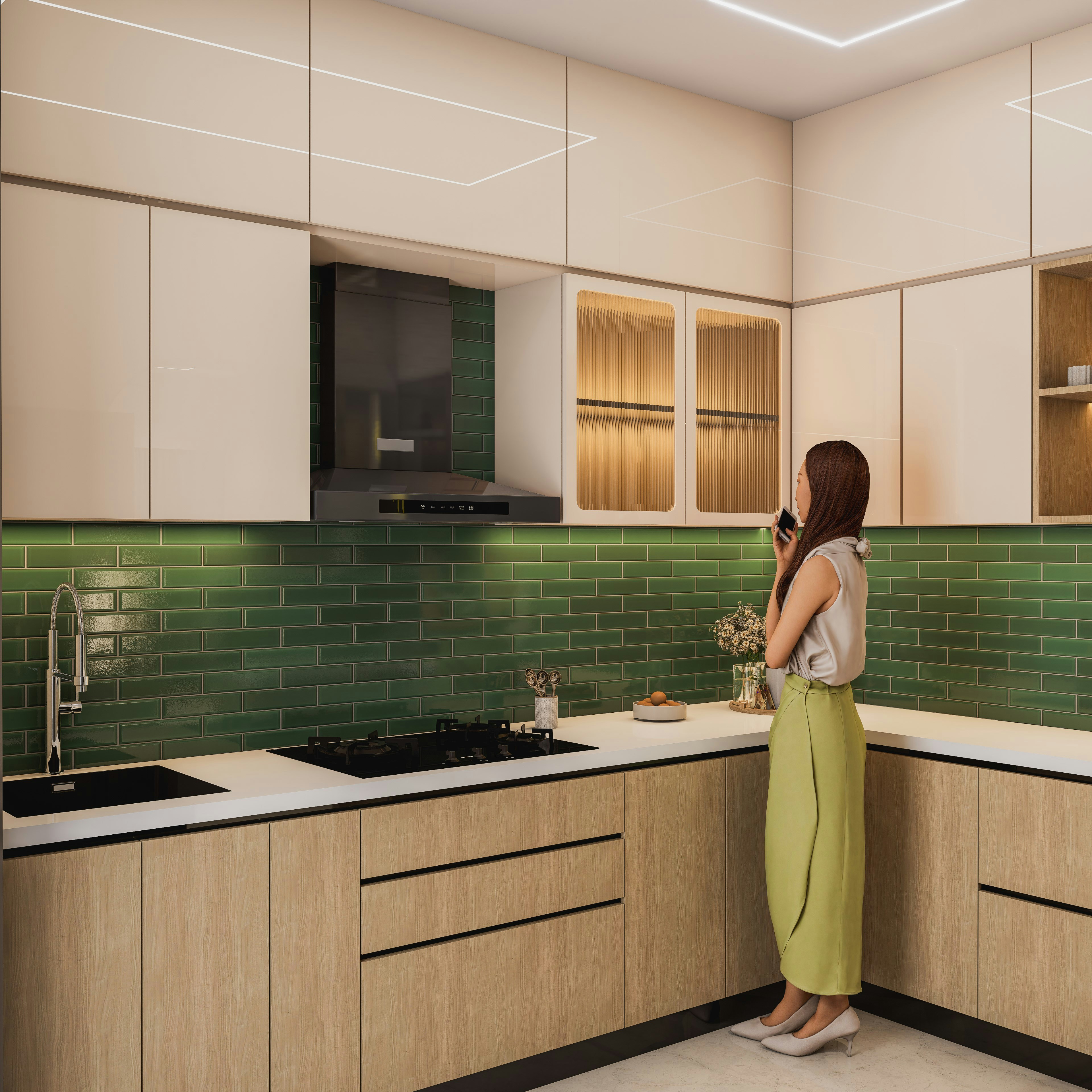 Contemporary kitchen interior