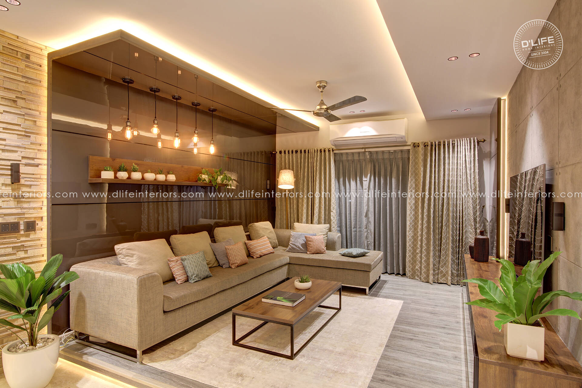 Contemporary living room interior